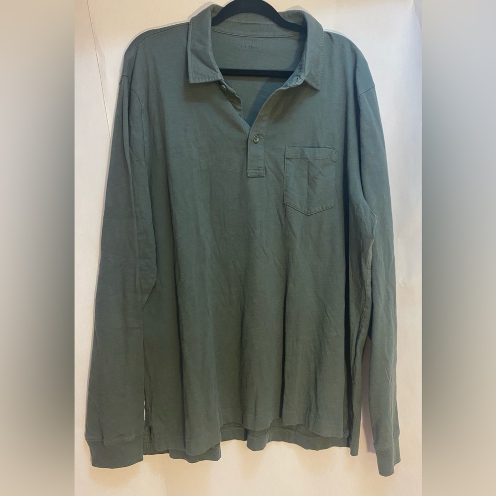 LL Bean Men’s Shirt‎ X-Large Green Pull Over
